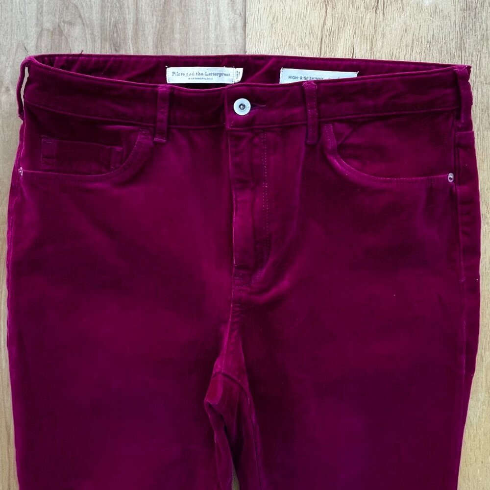 PILCRO AND THE LETTERPRESS CORDUROY HIGH RISE SKINNY JEANS WOMEN’S sz 32 STRETCH - Picture 2 of 11